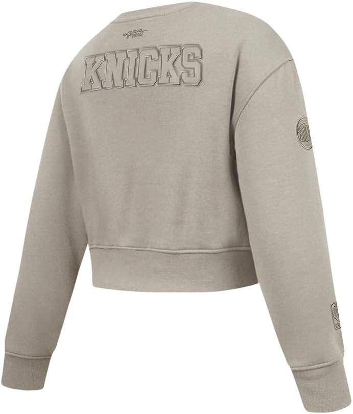 Pro Standard Big Girls NBA Neutral Fleece Crewneck Sweatshirt - Image 4