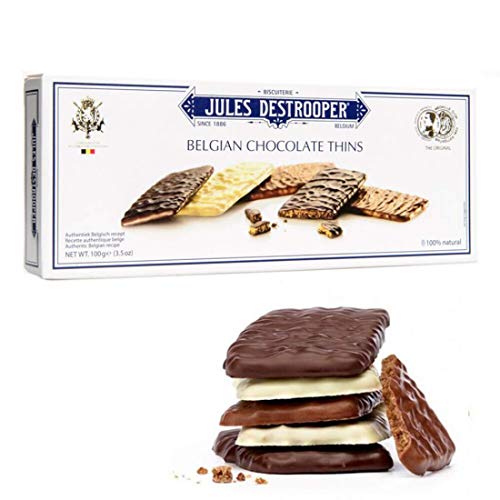 Jules Destrooper Biscoito Chocolate Thins 100G