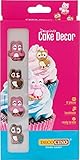 DECOCINO Cake Decor, Eulen Zuckerdekor – 12 Stück – essbares Dekor, ideal zum Verzieren von Cupcakes, Kuchen und Torten – ohne Palmöl, Glutenfrei und Halal