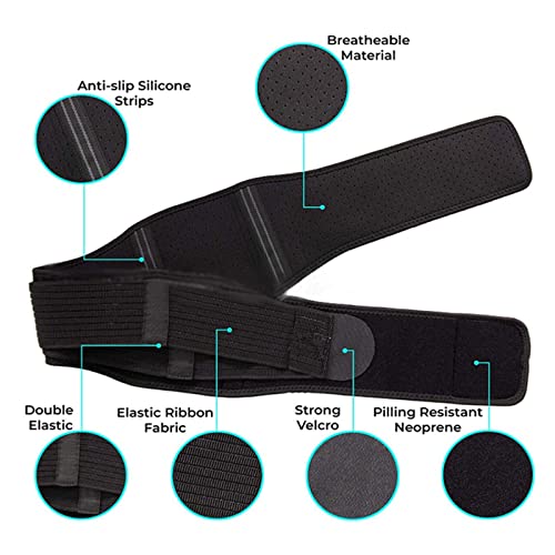 Corrector de espalda y pelvis transpirable cinturón sacroilíaco para soporte de cadera 6