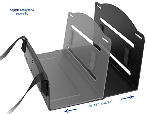 Vivo Supporto Universale Da Parete Per Pc, Staffa In Acciaio Regolabile, Custodia Per Computer, Supporto Per Cinghia Cpu A Telaio Aperto, Nero, MOUNT-PC03V - 3