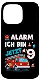 Alarm Ich Bin Jetzt 9 Feuerwehr Geburtstag Hülle für iPhone 14 Pro Max