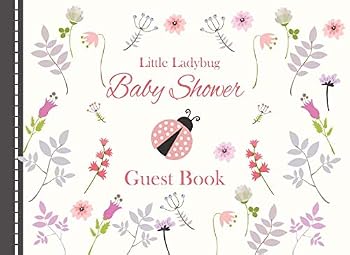Little Ladybug Baby Shower Guest Book: Coral Pink Advice for Parents and Gift Log