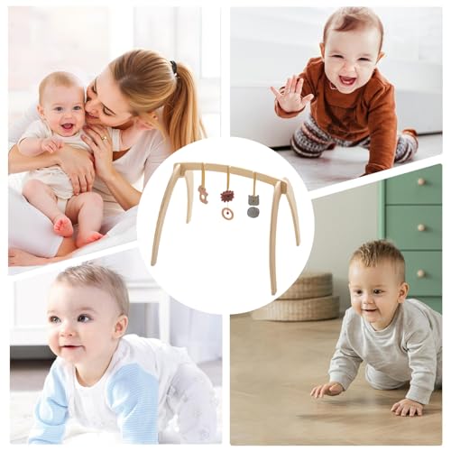 Gymnase d'activités pour bébés pliable avec hochet sensoriel
