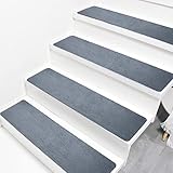 Altsuceser Stair Treads Non-Slip Step Mats for Stairs, Self-Adhesive Indoor Stair Runners for Wooden