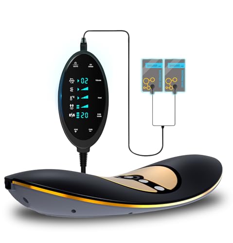KWYBOW Electric Lumbar Traction Device Massager with Heat Therapy Adjustable Intensity Back & Sciatica Pain Relief Relaxation, Ideal Gifts