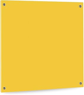 Cognosco plexiglás – Diseño: Amarillo – como protector de pared elegante y protección contra salpicaduras para cocina, cocina y Koch Rango, 60 x 60 cm (ohne Bohrlöcher)