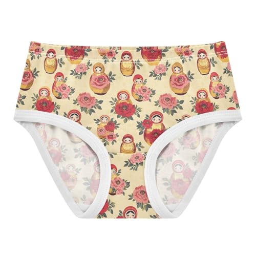 Girls' Underwear Russian Nesting Dolls Cotton Stretch Comfort Toddler Panties