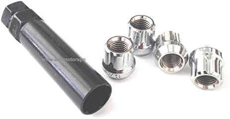9/16" Open End Spline Lock Kit Lug Nuts Brand New Wheel Nuts Set of 4 w/Key