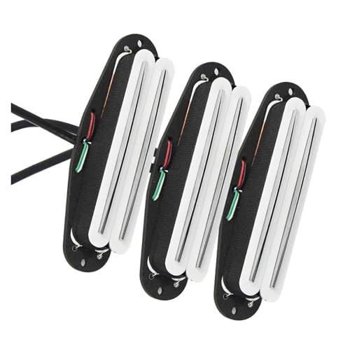 Micro Alnico 5 double rail blanc 9K 12K anti-parasite SSS