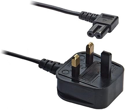 3M Figure Fig of 8 IEC C7 Mains Power Lead Cable - Right Angled