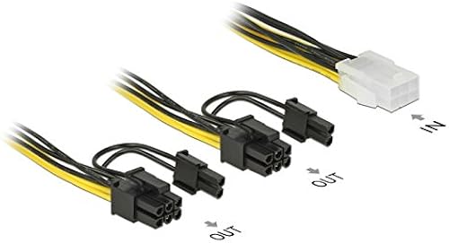 DELOCK Stromkabel 6Pin PCIe 8Pin PCIe Bu St 0 15m DELOCK Stromkabel 6Pin PCIe 8Pin PCIe Bu St 0 15m