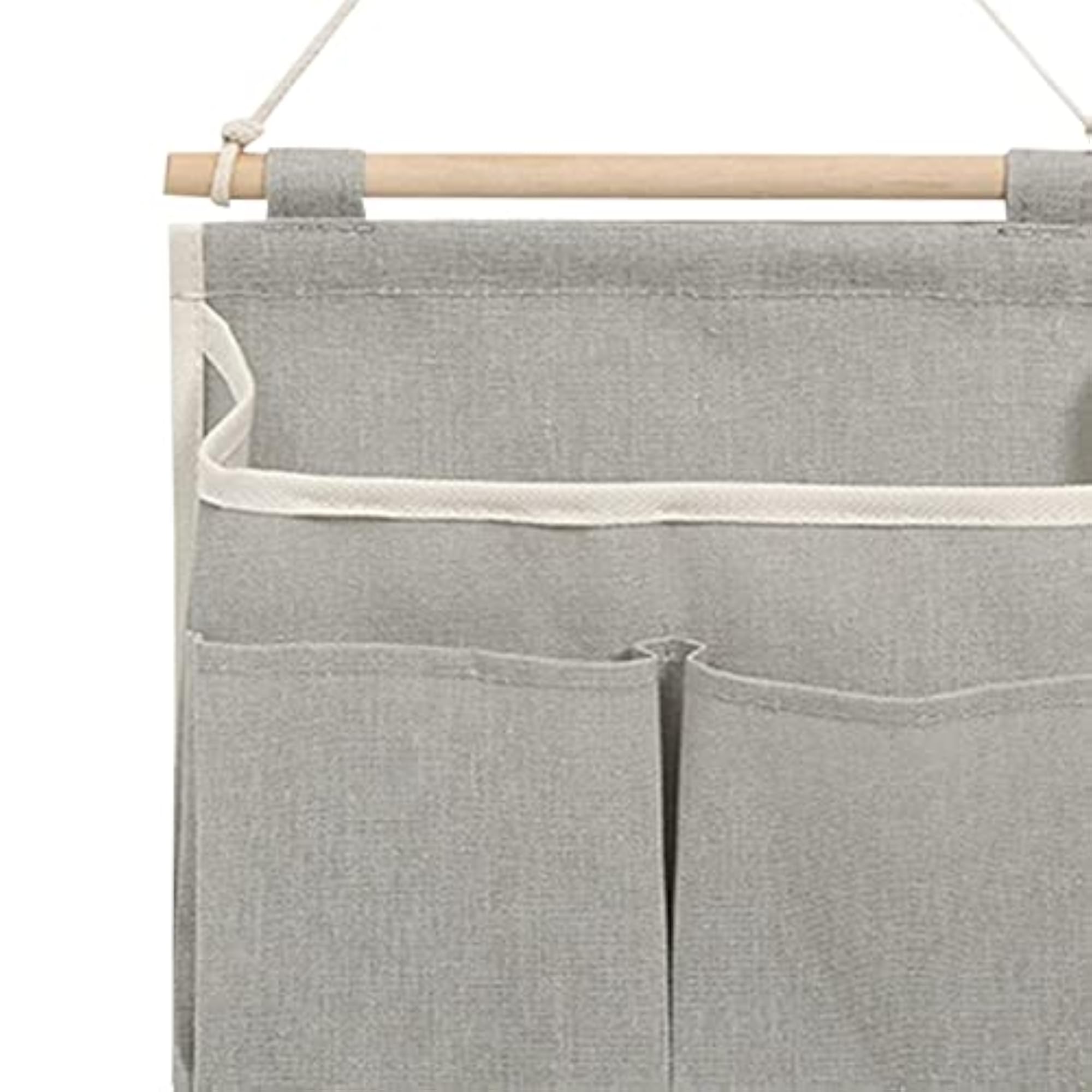 Wall Mount Practical Storage Bag 3 Pockets Multifunction - Gray