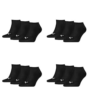 PUMA Sneaker Invisible 12er Pack, schwarz, EU 43-46