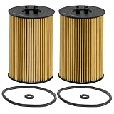 Pair Set Of 2 Engine Motor Oil Filters For Audi Volkswagen A3 Beetle Golf SportWagen Jetta Passat