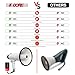 5 CORE Megaphone 20W Bull Horn PA Speaker w 300 Yards Range Loud Siren Voice Amplifier Lightweight Portable Megafono for Outdoor Sports Cheerleading and Coaches - 20R WOB