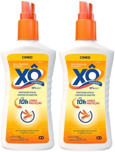 Kit 2 Repelente Xô Inseto Spray Proteção 200ml