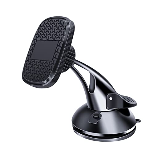 Kinizuxi Support Telephone Voiture Magnetique, Support Voiture Auto Universel Ventouse Réglable Support Rotation 360° et Un Bouton de Libération pour Smartphones et GPS 4.7-6.7 Pouces - Noir Cover