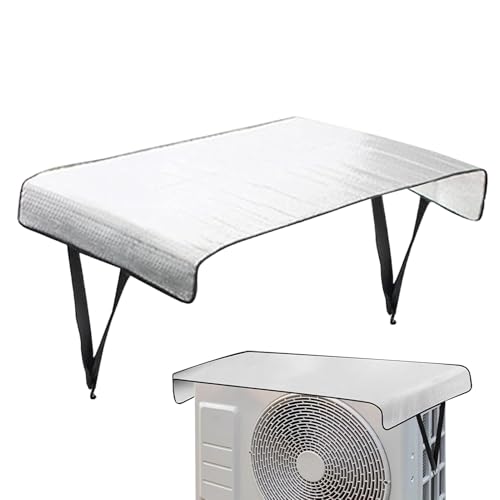 de Aire Acondicionado para Exteriores, Cubierta Impermeable para Aire Acondicionado con protección UV, Cubierta Resistente para Unidad de CA para Exteriores con cordón Ajustable, Protector