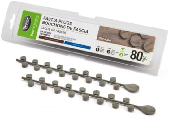 Trex Fascia Plugs (80ct) (Woodgrain White)
