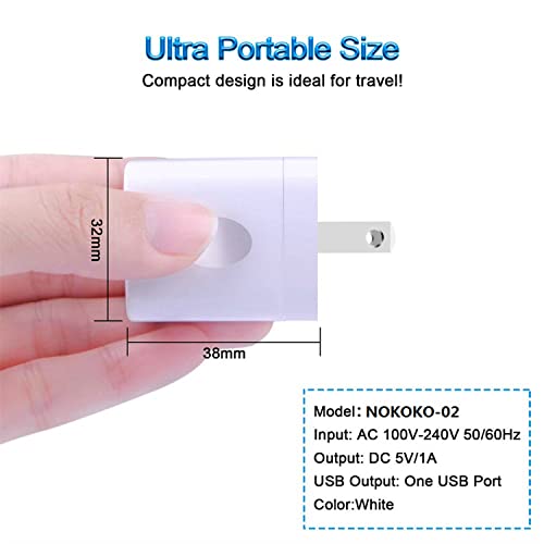 Usb Wall Charger, Charger Adapter, Vectortech (10 Pack) 5V/1Amp Single Port Quick Charger Plug Cube For Iphone 7/6S/6S Plus/6 Plus/6/5S/5, Samsung Galaxy S7/S6/S5 Edge, Lg, Htc, Huawei, Moto, Kindle #TOP4