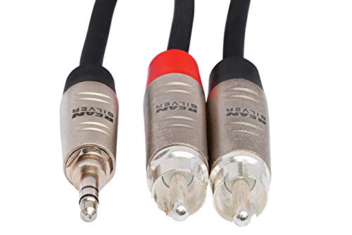 Hosa HMR-010Y REAN 3.5 mm TRS to Dual RCA Pro Stereo Breakout Cable, 10 Feet by Hosa - Image 4