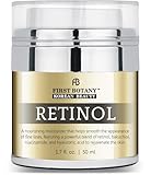 First Botany Korean Retinol Moisturizer Face Cream - Hydrating Anti-Aging Facial & Neck Cream with Bakuchiol, Niacinamide & Hyaluronic Acid - Made in Korea, Cruelty-Free 1.7 Fl Oz
