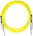 DiMarzio Neon Overbraid Instrument Cable Yellow 10 ft.