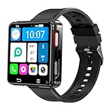 SHINRAN 4G Smart Watch, 2.64 Inch Big Screen Smartwatch with Sim Card Slot and Camera, 3GB+32GB GPS Dual Cameras WiFi Large Touch Screen Waterproof