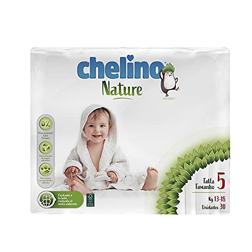 Pañales Chelino nature talla 5 (13-18 kg) 30 uds