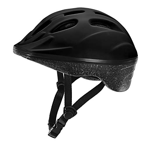 Turboske Toddler Kids Bike Helmet, Multi-Sport Helmet Size Adjustable For Boys And Girls (Matte Black, Small: 48-52Cm/18.8"-20.5") #TOP28
