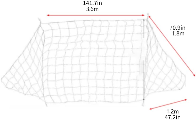 Football Goal Net, Football Replacement Net Soccer Net Multi Size Football Net Sport Replacement Football Goal Post Net Replacement Goal Net