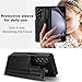 Fofvccv for Samsung Galaxy Z Fold 7 Wallet Case with S Pen Holder & Card Slots, Slim PU Leather Shockproof Business Protective Cover with Kickstand for Galaxy Z Fold7 SKB Black