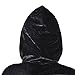 Womens Velvet Hooded Cloak Costumes Halloween Wizard Hooded Party Cape (Black)