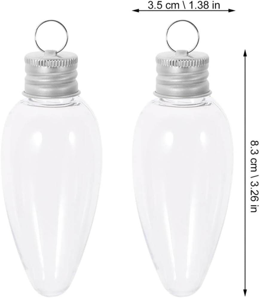 Bulb Shape Candy Bottle 20pcs 35ml Pet Party Favor Container