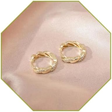 1 Dollar Items Only 14K Gold Hoop Earrings for Women Prime+Deals Today Clearance Flash Deals of+The Day Clearance Dainty Diamond Hollow Dangle Earrings Hypoallergenic Jewelry Birthday Gifts