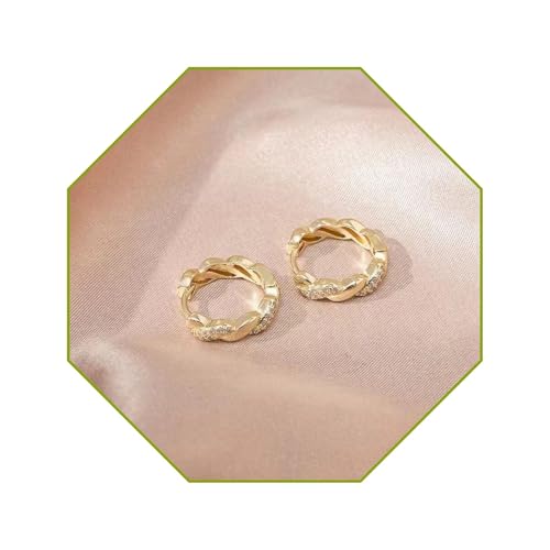 1 Dollar Items Only 14K Gold Hoop Earrings for Women