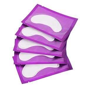 Ooglapje, 50 paar/set 5 kleuren 2 soorten wimperverlenging Hydrogel Onderooggelpad Patch Sticker tape Ooglapje…