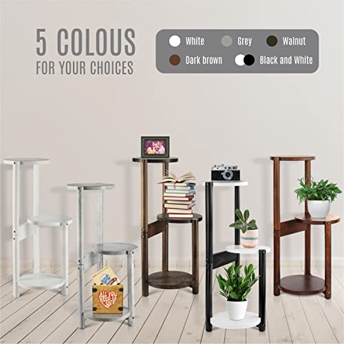 Indoor Plant Stand, 3 Tier Tall Plant Stand 30Inch, Corner Plant Stand Holder With Three Shelfs Holder For Outdoor Garden Indoor Home, Decorate Garden Patio, Corner Living Room (Pot & Not Included)… #TOP1