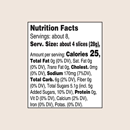 Mama Fresca Bread and Butter Dill Chips 16 fl oz Jar (Pack of 6)