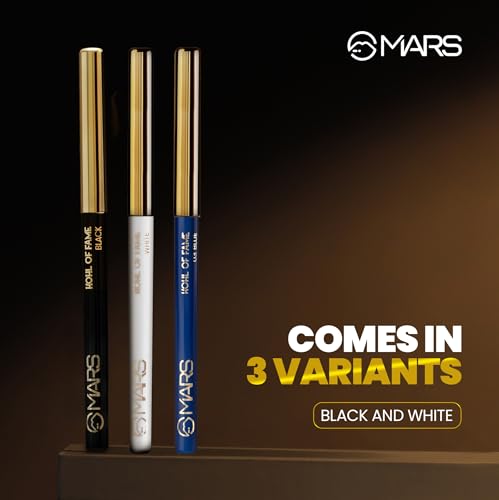 MARS Kohl of Fame Up to 12 Hours Stay Kajal | Smudgeproof & Waterproof | Long Lasting (0.35g) (White) - Image 6