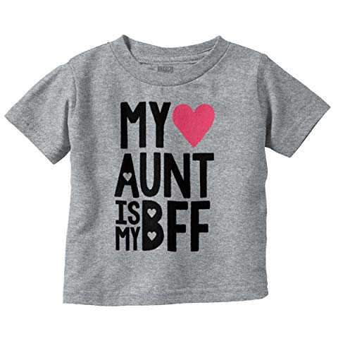 Brisco Brands Cute BFF Niece Aunt Best Auntie Ever Youth T Shirt Tee Girls