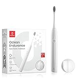 Oclean Sonic Electric Toothbrush for Adults - Rechargeable With 72000 Movements Deep Clean Mode, Beginner Friendly, 2 Minutes Smart Timer - White