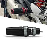 Super Vici Motorcycle Exhaust Guard/Protector for 2022-2025 Hayabusa Gen 3 | Also Fits Gen 1 & Gen 2 (1999-2021) | GSX1300R HAYABUSA Exhaust Slider Muffler Protector BK-GY