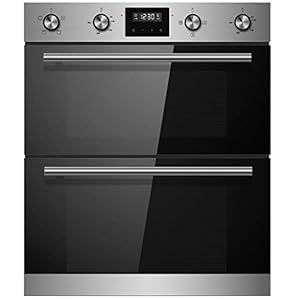 Cookology CDO720SS 60cm Stainless Steel Built-under Electric Double Oven & timer