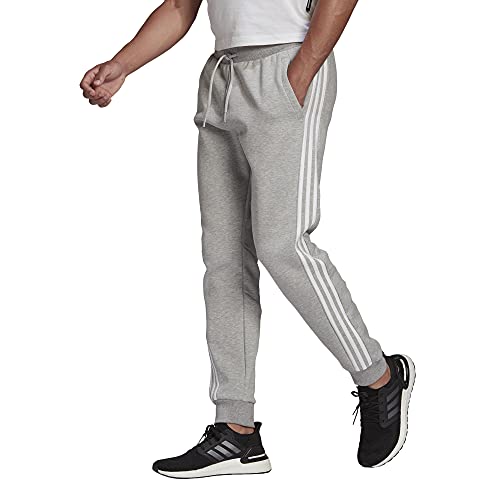 adidas,Mens,BIC Pant 3-Stripes,Medium Grey Heather,Large