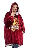 Harry Potter: Gryffindor Oversized Blanket Hoodie – Comfortable, soft, warm, plush hooded wearable blanket for men and women with Sherpa fleece lining and pockets - Image 5