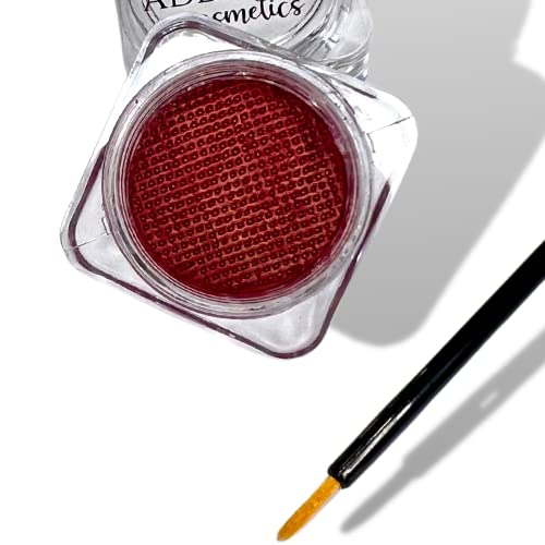 Wet Liners Parent- Cake Eyeliner With Applicator Brush - Water Activated Dry Pressed Eyeliner - Long-Lasting, Vibrant Color, Smudge Resistant - Vegan Cruelty Free Paraben Free (Matte Red) #TOP2