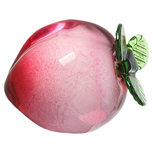 Housoutil 3Pcs Peach Ornaments Artificial Fruit Crystal Decorations Peach Decor Peach Photo Prop Fruit Collectibles Artificial Peach Fruit Fake Fruit Peach Kitchen Decor Peach Bathroom Decor #TOP6