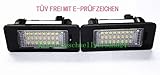  LED Kennzeichenbeleuchtung für BMW E39 E60 E61 E70 E71 E90 E91 E92 E93 mit E-Prüfzeichen 